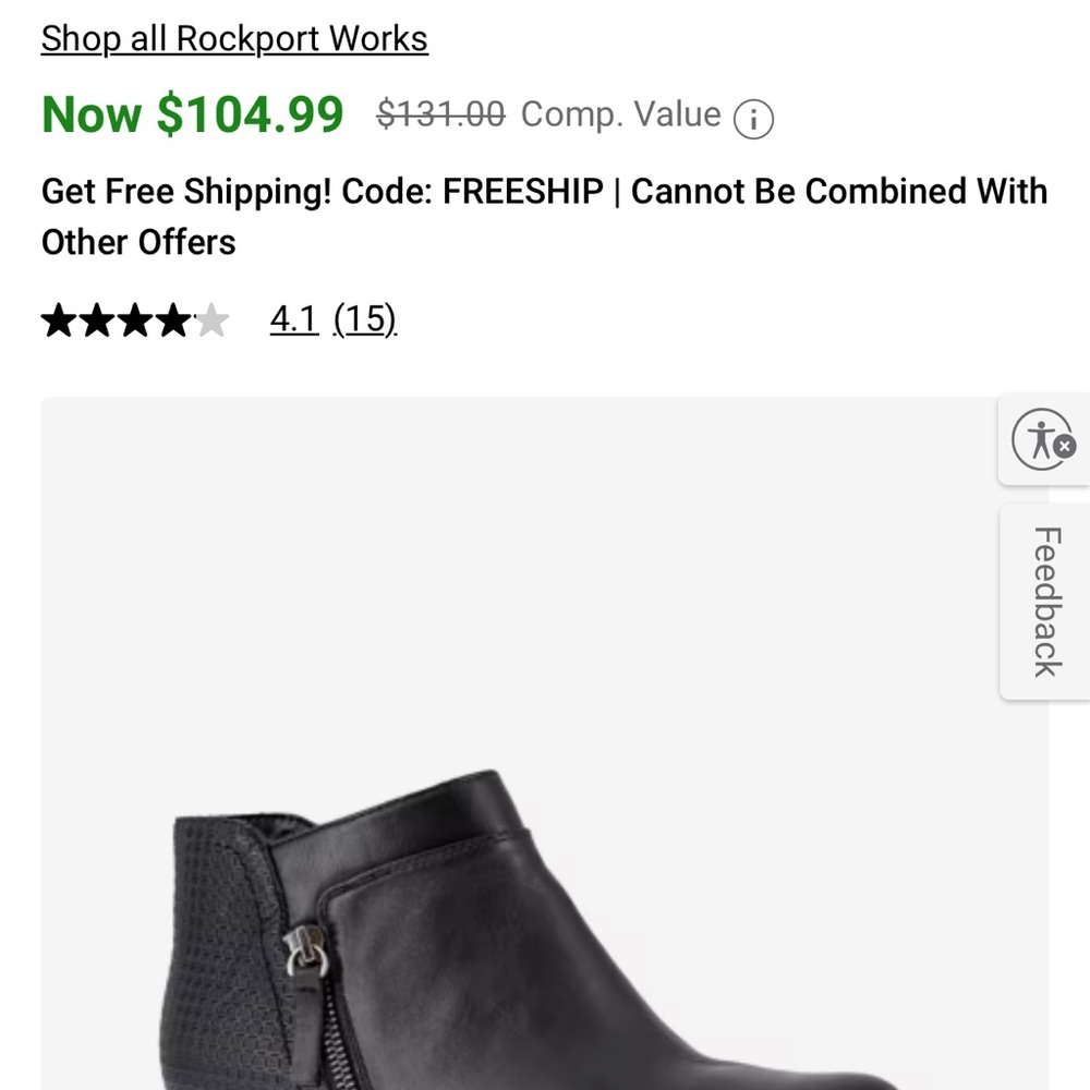 Rockport Taupe Ankle Booties with Side Zipper